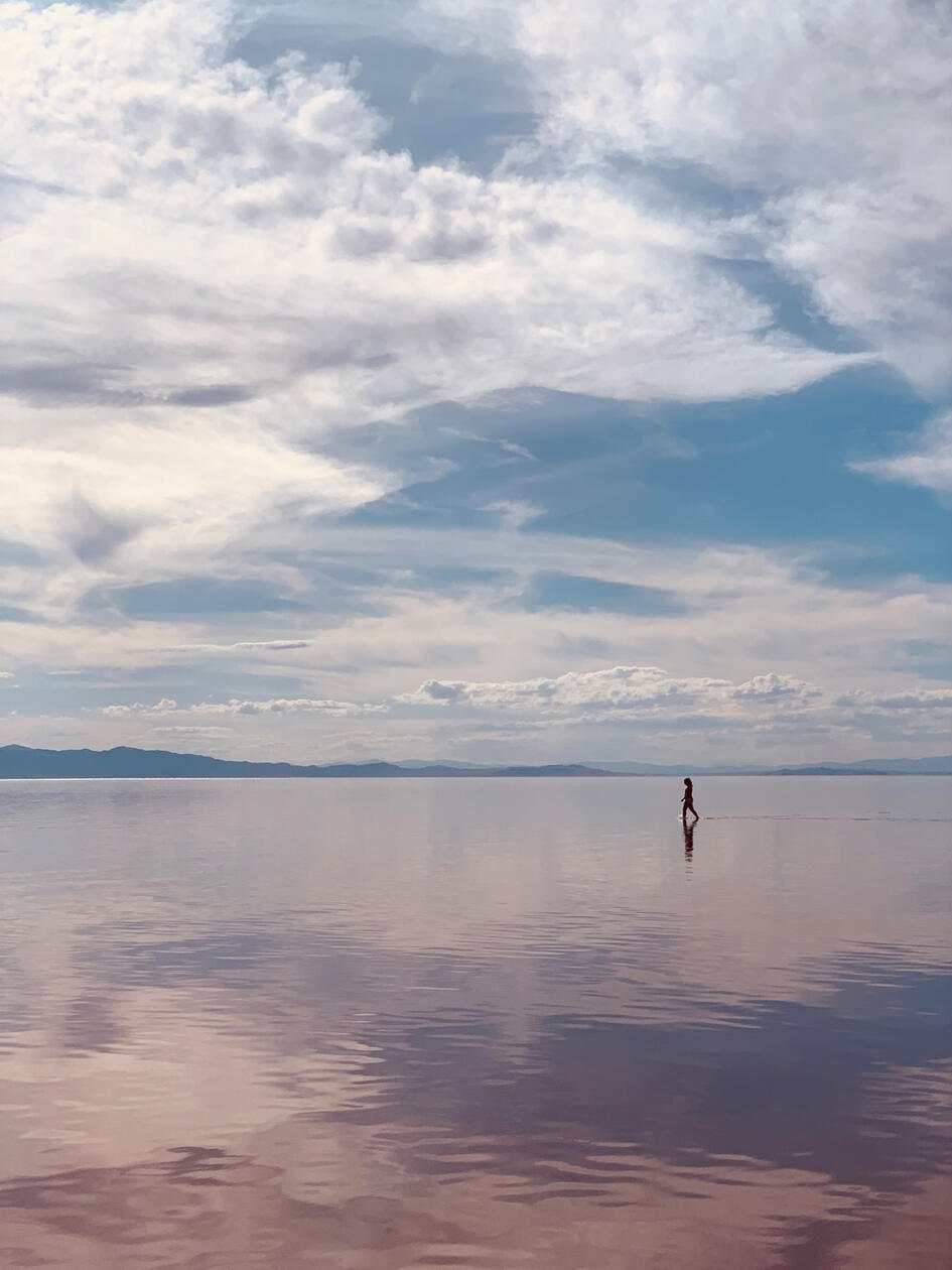 Minimalist portraiture across the Utah salt flats • Utah, USA